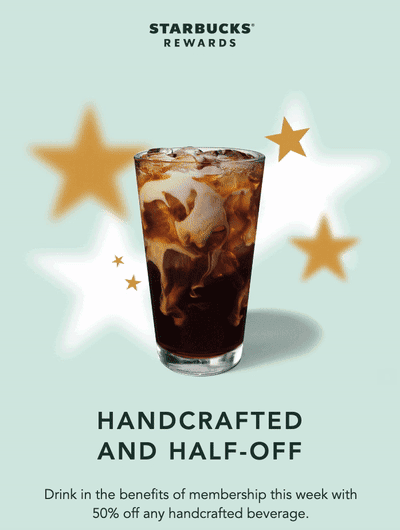 Email Marketing ตัวอย่าง - Starbucks