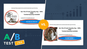 ตัวอย่าง A/B Testing ในองค์ประกอบปุ่ม CTA
