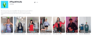 ตัวอย่างโฆษณา TikTok EA Games #PlayWithLife