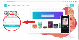 การสมัคร Canva