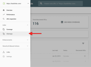 Submit Sitemap บน Google Search Console