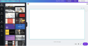 เมนูจัดการการทำงานของ Canva