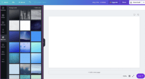 การเลือก Background บน Canva