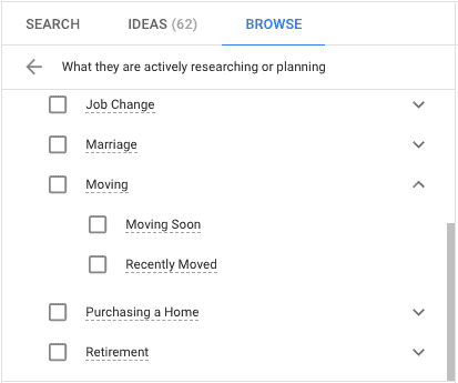 Google Ads-Life Event