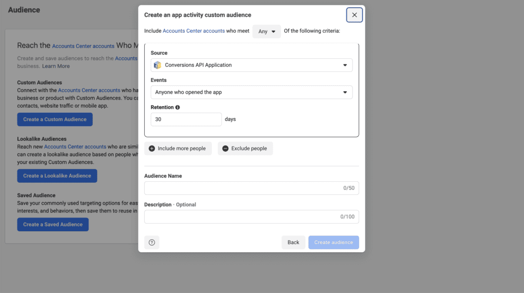 Custom Audience - Application