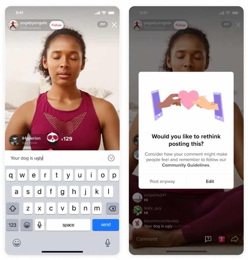 Tiktok Live-Rethink Before Comment