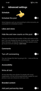 Advanced Setting