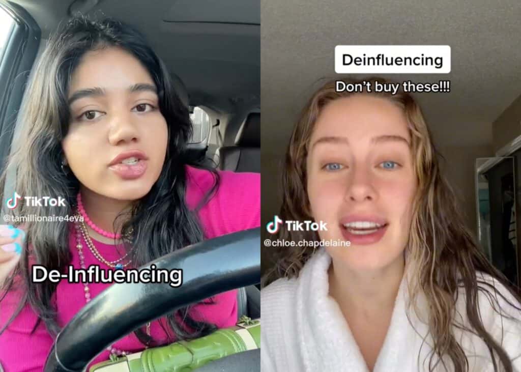 คอนเทนต์ Deinfluencer บน Tiktok