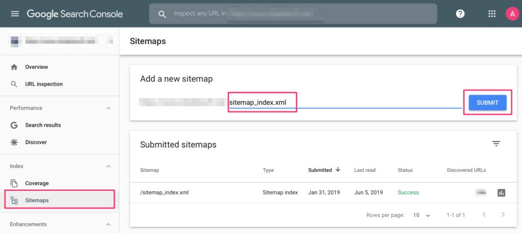 Google-Search-Console-Sitemap