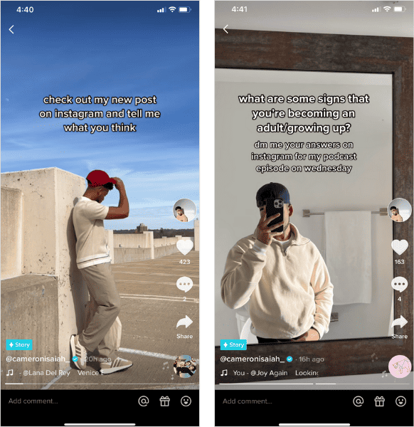 TikTok Stories คืออะไร