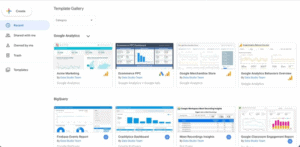 เลือก Template บน Google Data Studio 