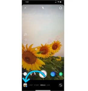 Add ภาพหรือวิดีโอบน IG Reels