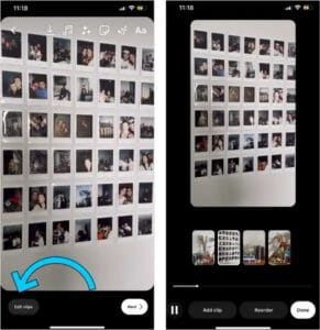 แก้ไขคลิปบน IG Reels