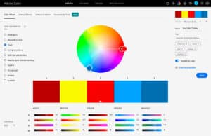 เว็บจับคู่สี Adobe Color