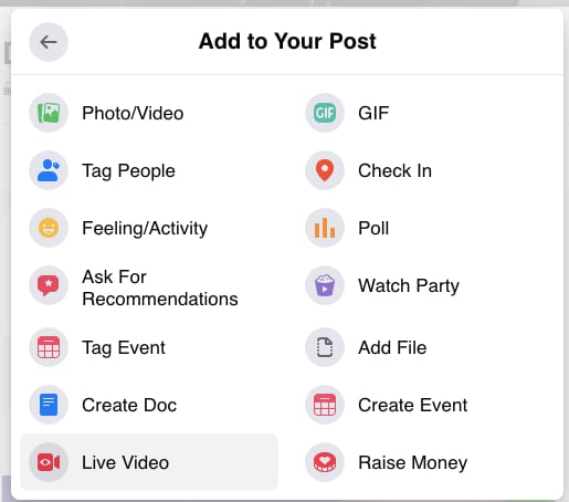 Facebook Group - Live