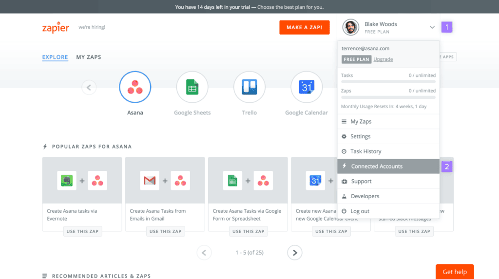 เครื่องมือ AI - Zapier