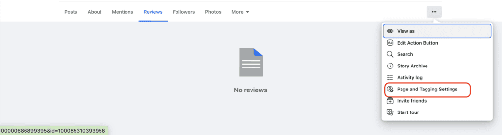Optimize Facebook - Reviews Settings
