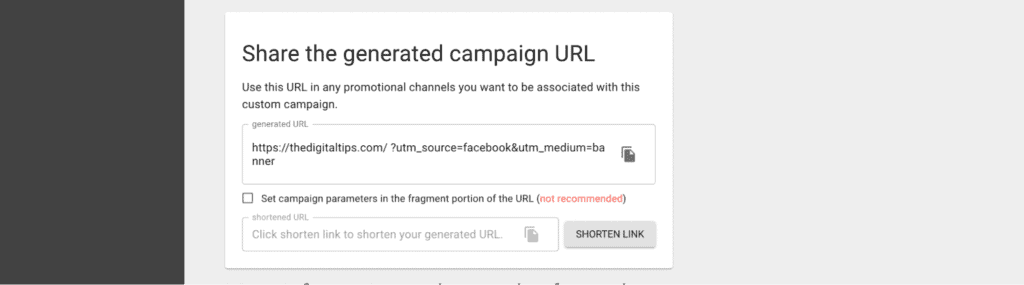 สร้าง UTM - Campaign URL Builder - Short URL