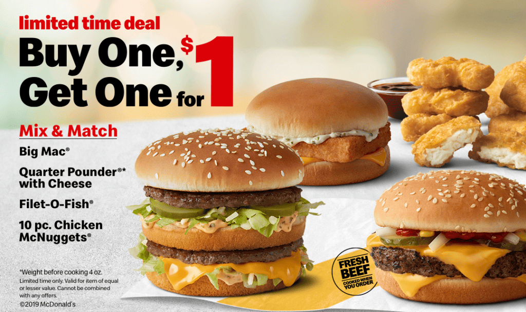 Buy One Get One (BOGO)