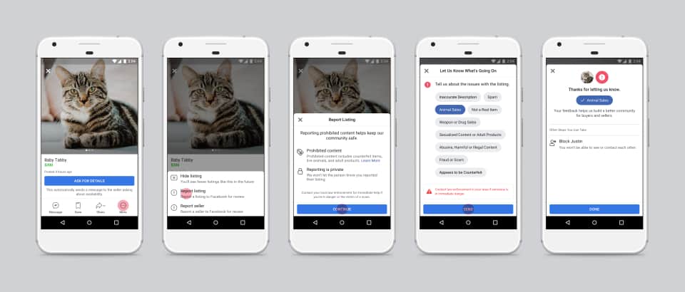 Facebook Marketplace - ข้อห้าม