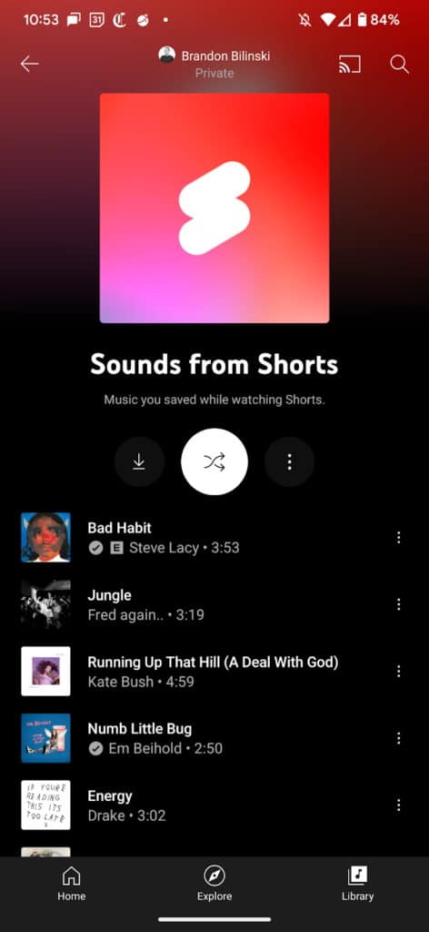 Sounds - Youtube Shorts
