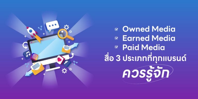 Owned Media, Earned Media, Paid Media สื่อ 3 ประเภทที่ทุกแบรนด์ควรรู้จัก