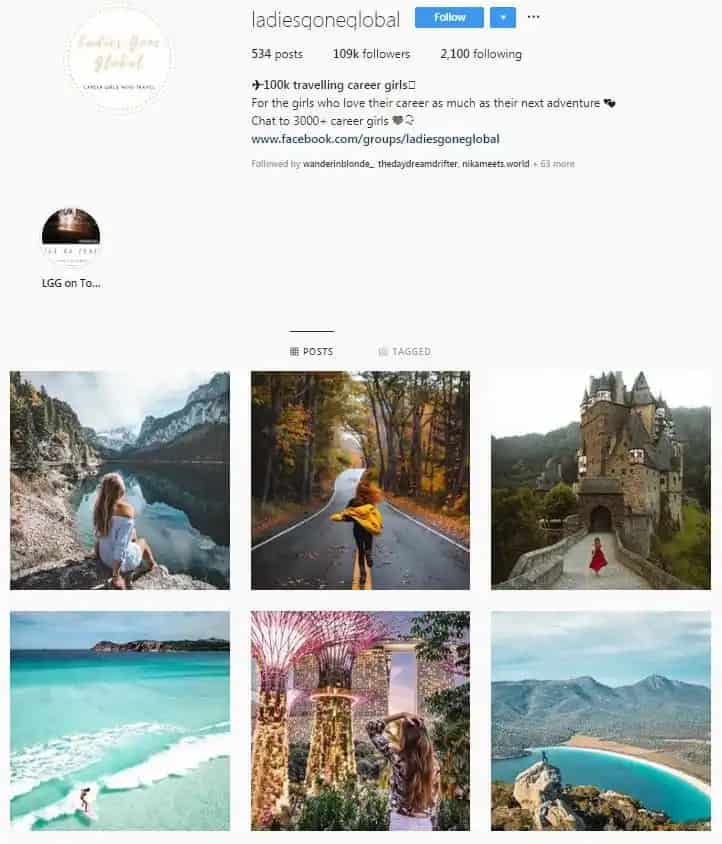 Tourist Instagram Post