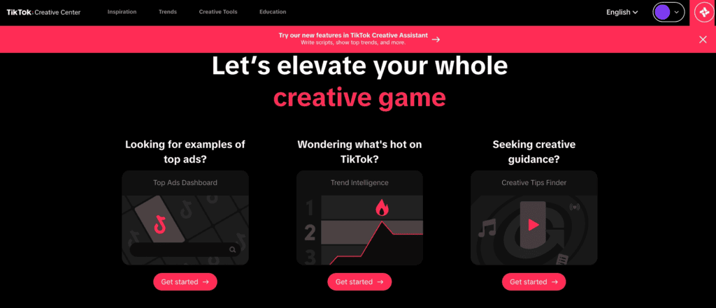 เข้าใช้งาน-TikTok-Creative-Assistant