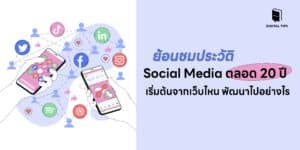 ย้อนชมประวัติ Social Media ตลอด 20 ปี เริ่มต้นจากเว็บไหน พัฒนาไปอย่างไร