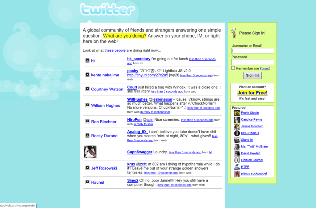 Twitter 2006