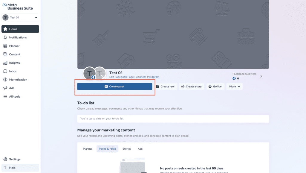 Create Post_Overview_ตั้งเวลาโพสต์ Meta