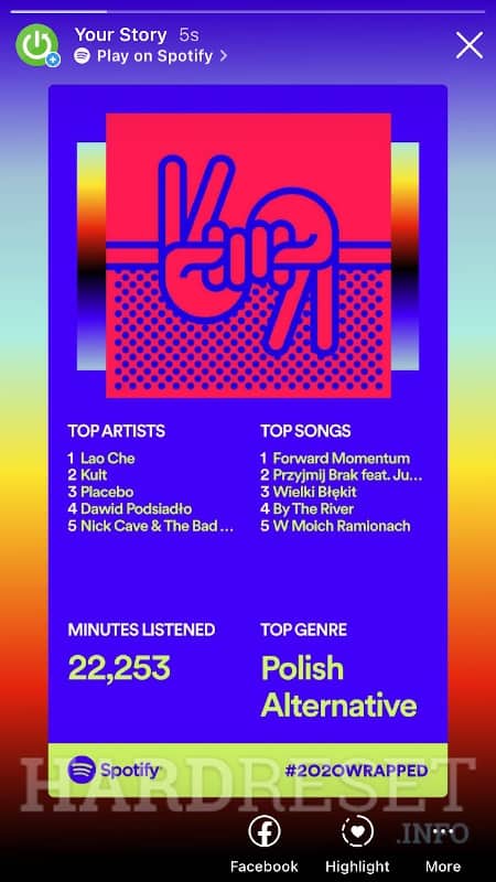 Spotify Share IG Story