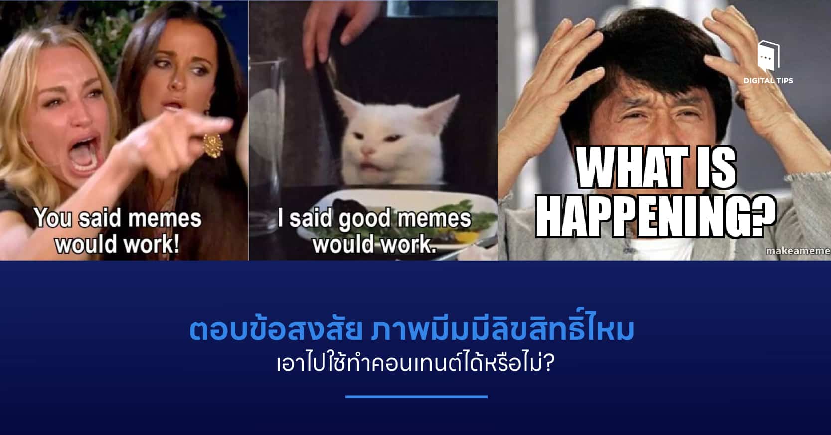 ตอบข้อสงสัย ภาพมีมมีลิขสิทธิ์ไหม เอาไปใช้ทำคอนเทนต์ได้หรือไม่?