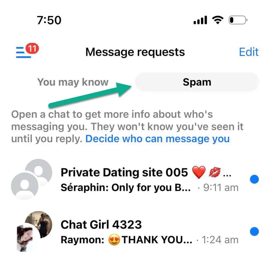 Messenger Spam คือ