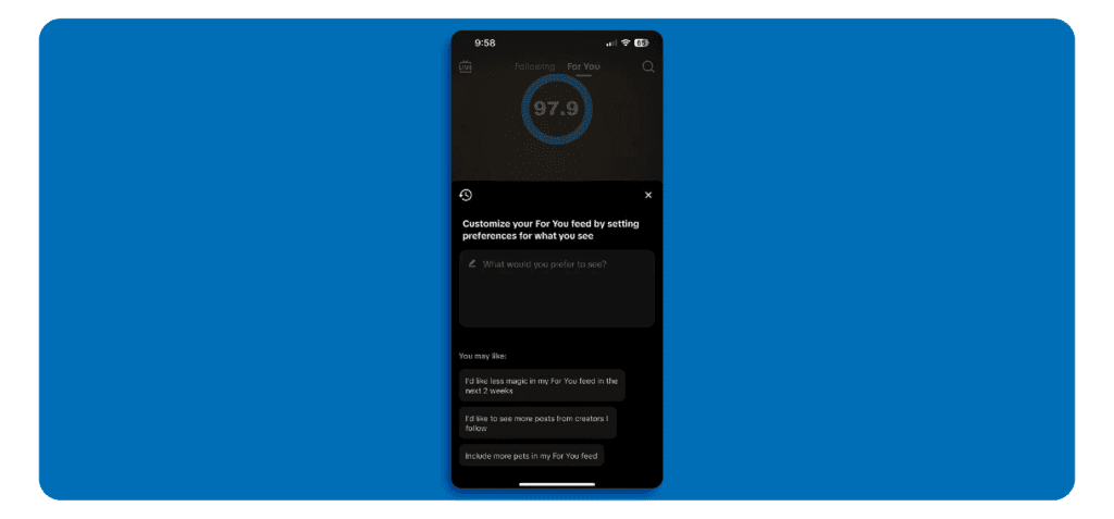 TikTok Customize Feed