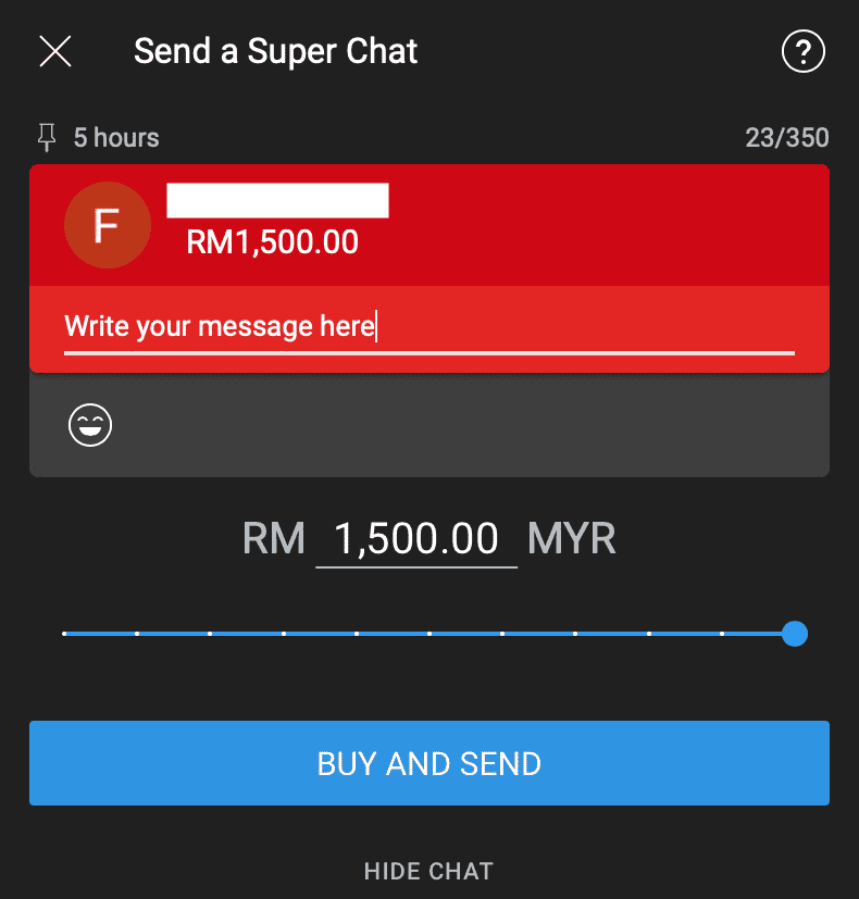 ซื้อ YouTube Super Chat