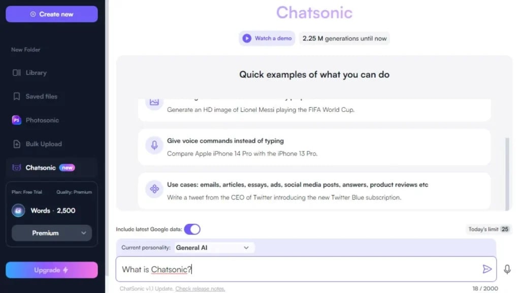 Chatsonic คือ