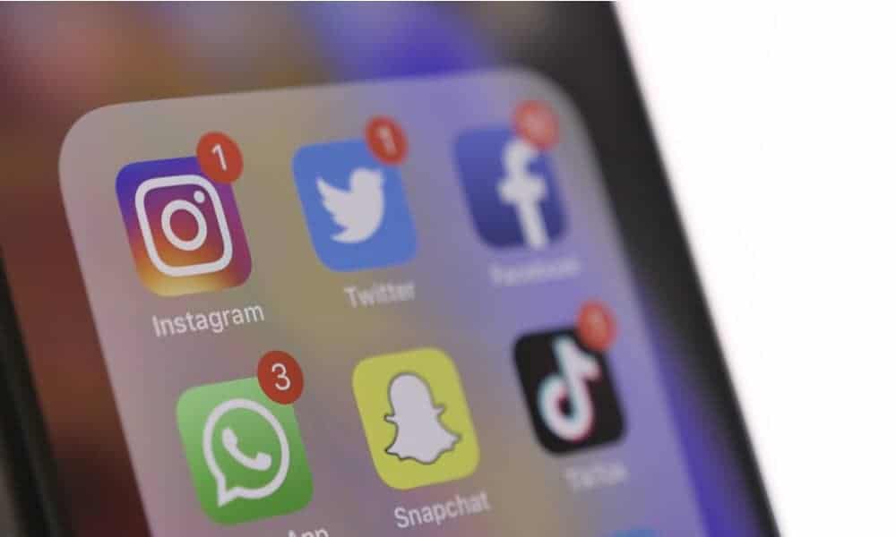 ไอคอนแจ้งเตือน บนแอป Social Media ต่าง ๆ