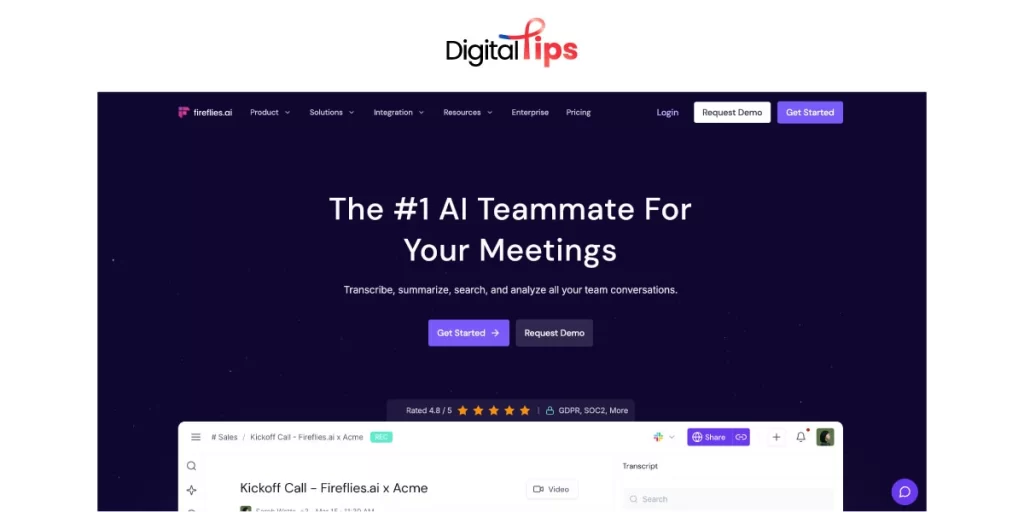Firefiles.ai คือ AI สรุปประชุมที่รองรับการใช้งานได้มากถึง 100 กว่าภาษาทั่วโลก