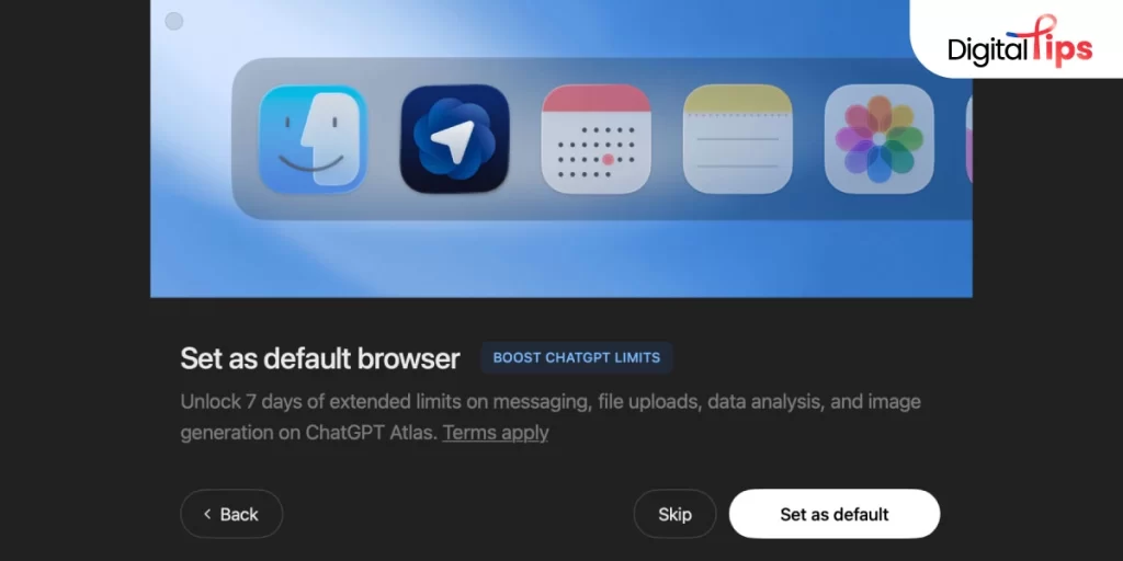 สามารถตั้งค่าให้ ChatGPT Atlas เป็น Default Browser ได้